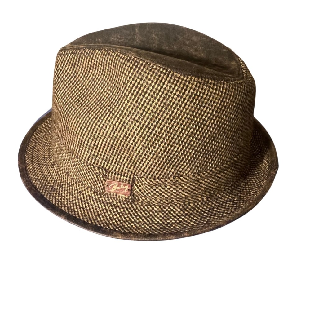 Vintage Bailey of Hollywood 1922 Wool Blend Tweed Forman Fedora Hat